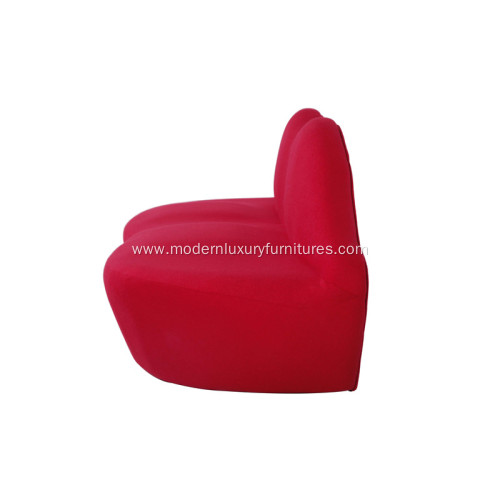 Modern Bocca Lip Fabric Sofa